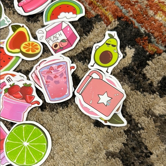 Vibrant Fruit and Drink Sticker Set - Picture 5 of 6